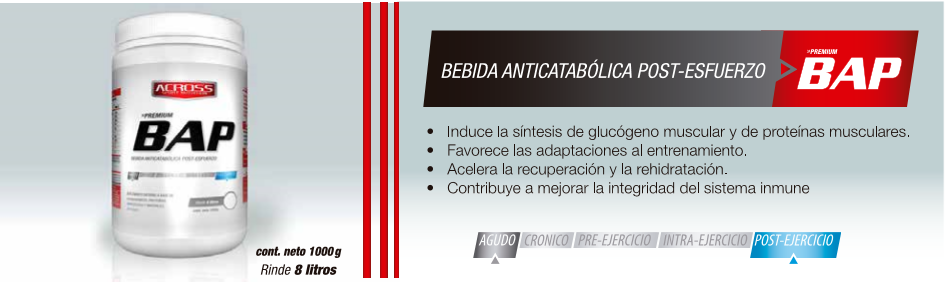 Bebida anticatabolica post esfuerzo